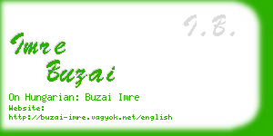 imre buzai business card